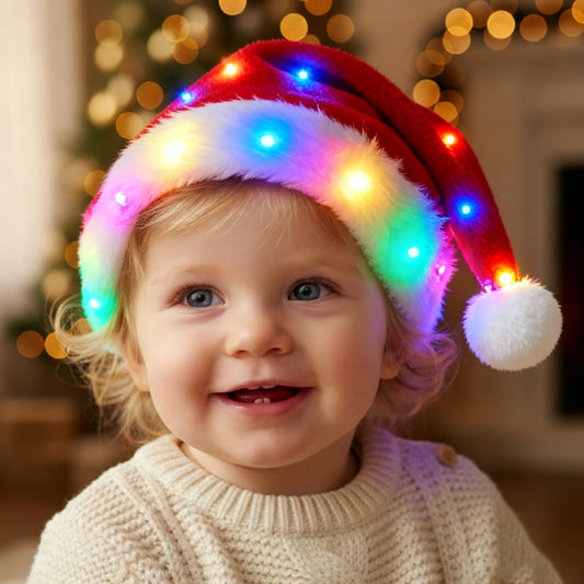 Birlikte Daha Parlak: LED Işıklı Noel Şapkası