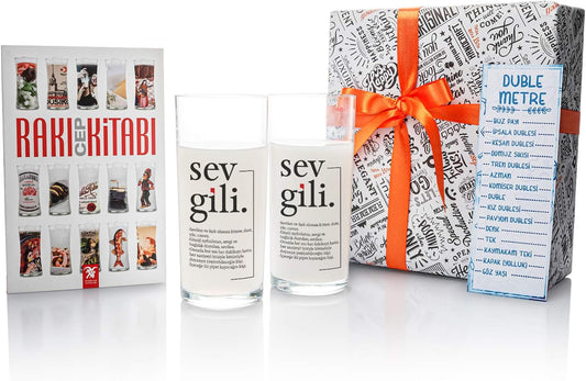 Sevgili Kelime Anlamlı Kadeh Seti