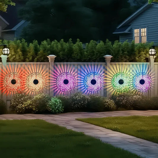 7 Renkli Güneş Enerjili Datura Bahçe Lambası